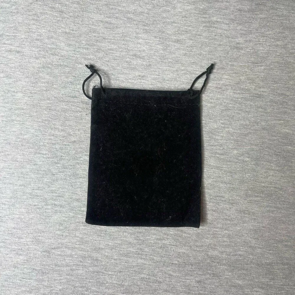 Solid Black Velour Gift Dust Bag 5” x 6”